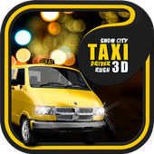 Snow City Taxi Driver Rush 3D icon