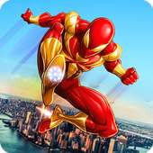 Iron Spider Hero Robot Superhero Flying Robot Game