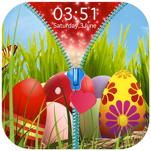 Easter Zipper Lock Screen icon