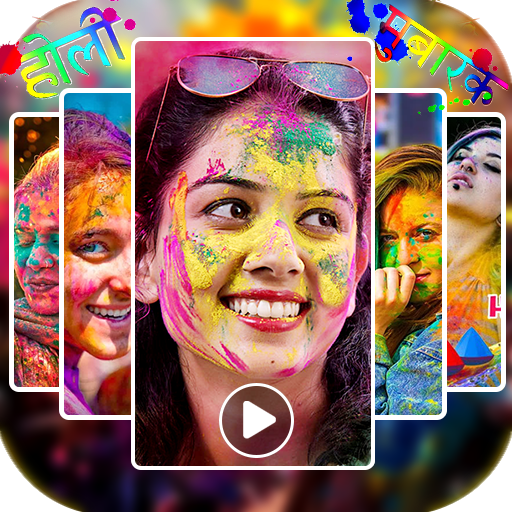 Happy Holi Video Maker icon
