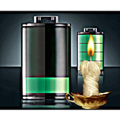 Candle Battery Widget icon