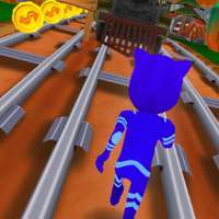 PJ Subway cat Adventure mask runner