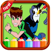 Coloring ultimate ban 10 alien icon