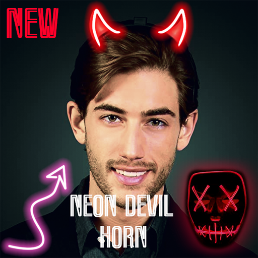 Neon Horns Devil Crown - Photo Editor icon