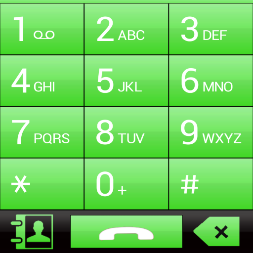 THEME FOR EXDIALER GLASS GREEN icon