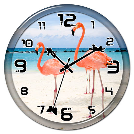 Flamingo Clock Live Wallpaper icon