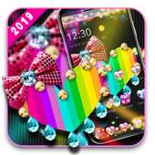 Diamond Rainbow Love Heart Theme on 9Apps