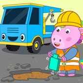 Kids Truck Adventure: Poppy Unicorn Car Wash Game