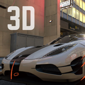 कार रेस Koenigsegg 3D icon