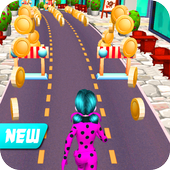 Lady Bug Dash -  Subway Adventure Cat Noir Run icon