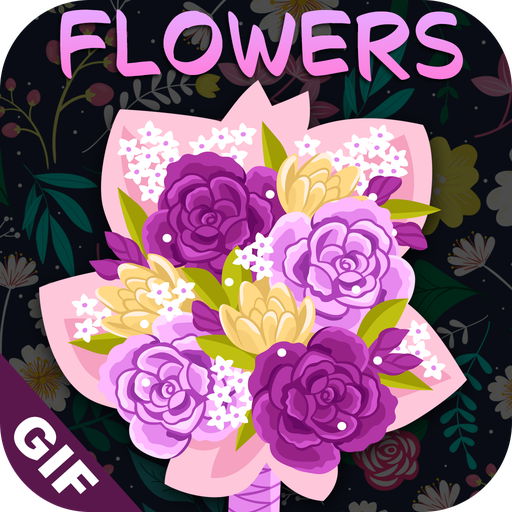 Flowers GIF : Flower Stickers For Whatsapp icon