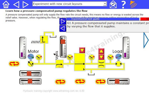 Hydraulics training virtual test rig simulation скриншот 13