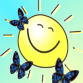 ikon Farfalla pazza in multi touch