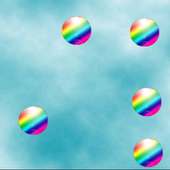 Colorful bubble making game