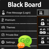 GO SMS Black Board Theme icon