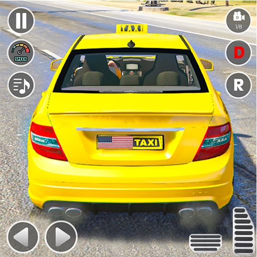 US Taxi Driving Miami Taxi 3D icon