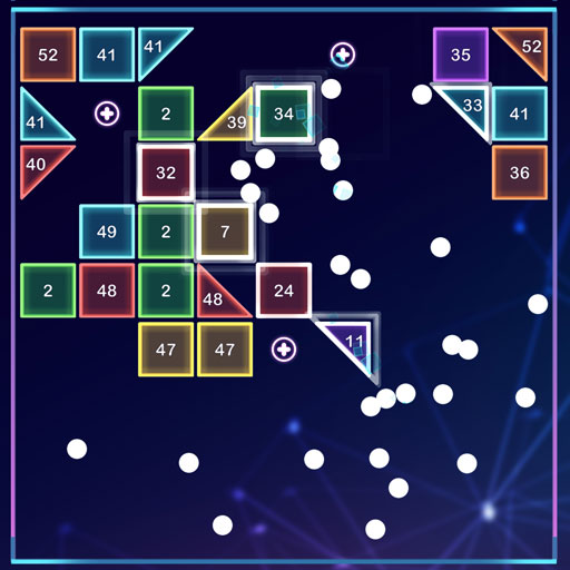 Brick breaker ball shooter icon