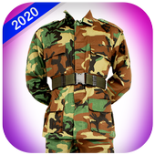 Man Army Suit Photo Editor icon
