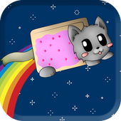 Rainbow Cat Flying Game icon