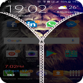 Transparent Zipper Verrouillage icon