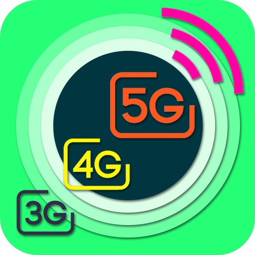 Cell internet speed test meter icon