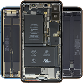 iOS Phone X Transparent  Live Wallpapers icon