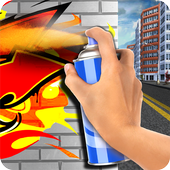 Draw Graffiti City Walls Simulator icon