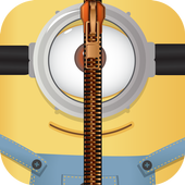 Yellow Zipper Lock Screen HD icon