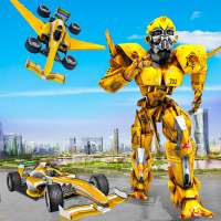 Flying Formula Car Robot Transform: Shooting Games