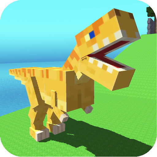 Blocky Dino Park T-Rex Rampage icon