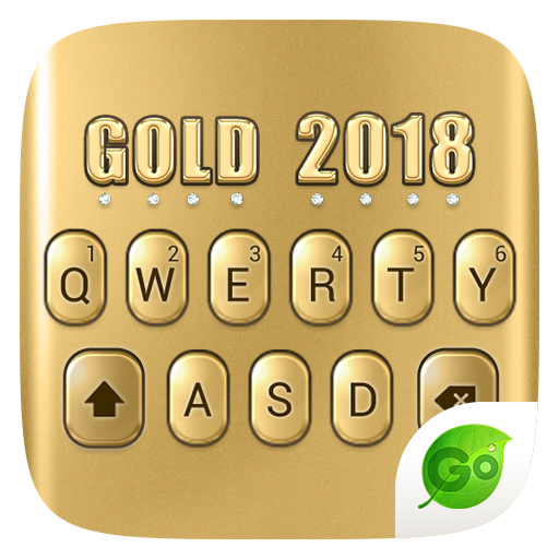 3D Gold 2018 GO Keyboard Theme icon
