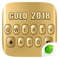 3D Gold 2018 GO Keyboard Theme