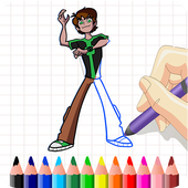 Draw step by step for Ben 10 icon