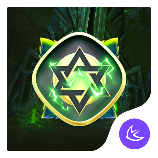 Magical Thunder golden-APUS Launcher theme icon