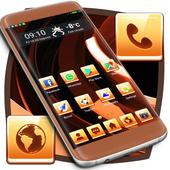 Amber Metallic Launcher Theme icon