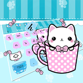 Cute Cup Cat Keyboard Theme icon