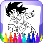 Coloring Book for dragon ball иконка