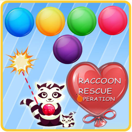Raccoon Rescue Operation &amp; Bubble Shooter Game icon