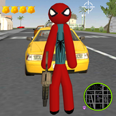 Spider Stickman Rope Hero Rise of The Warriors icon