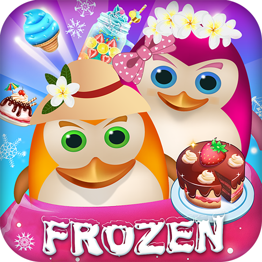 Penguin frozen match 3 icon