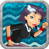 Angry Girl Run - Running Game icon