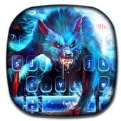 Tema della tastiera di Lightning Blue Wild Wolf