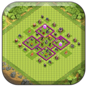 Town Hall 6 Farming Base COC أيقونة