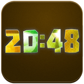 Animated Digital Clock Magic أيقونة