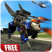 Robot Cop : Future City Wolf Helicopter Transform icon