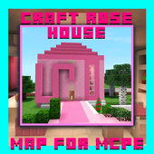 Craft Rose House map for MCPE! icon