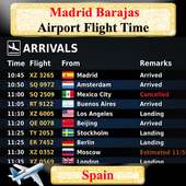 Madrid Barajas  Airport Flight Time