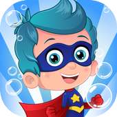 Sea adventure bubble of guppies