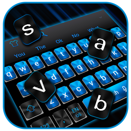 Classic Black Blue Keyboard Theme icon