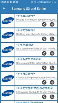 Android all Mobile Phone Secret Codes free apps By screenshot 6
